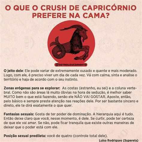 sexo capricornio|Especial signos na cama: O signo de Capricórnio no sexo